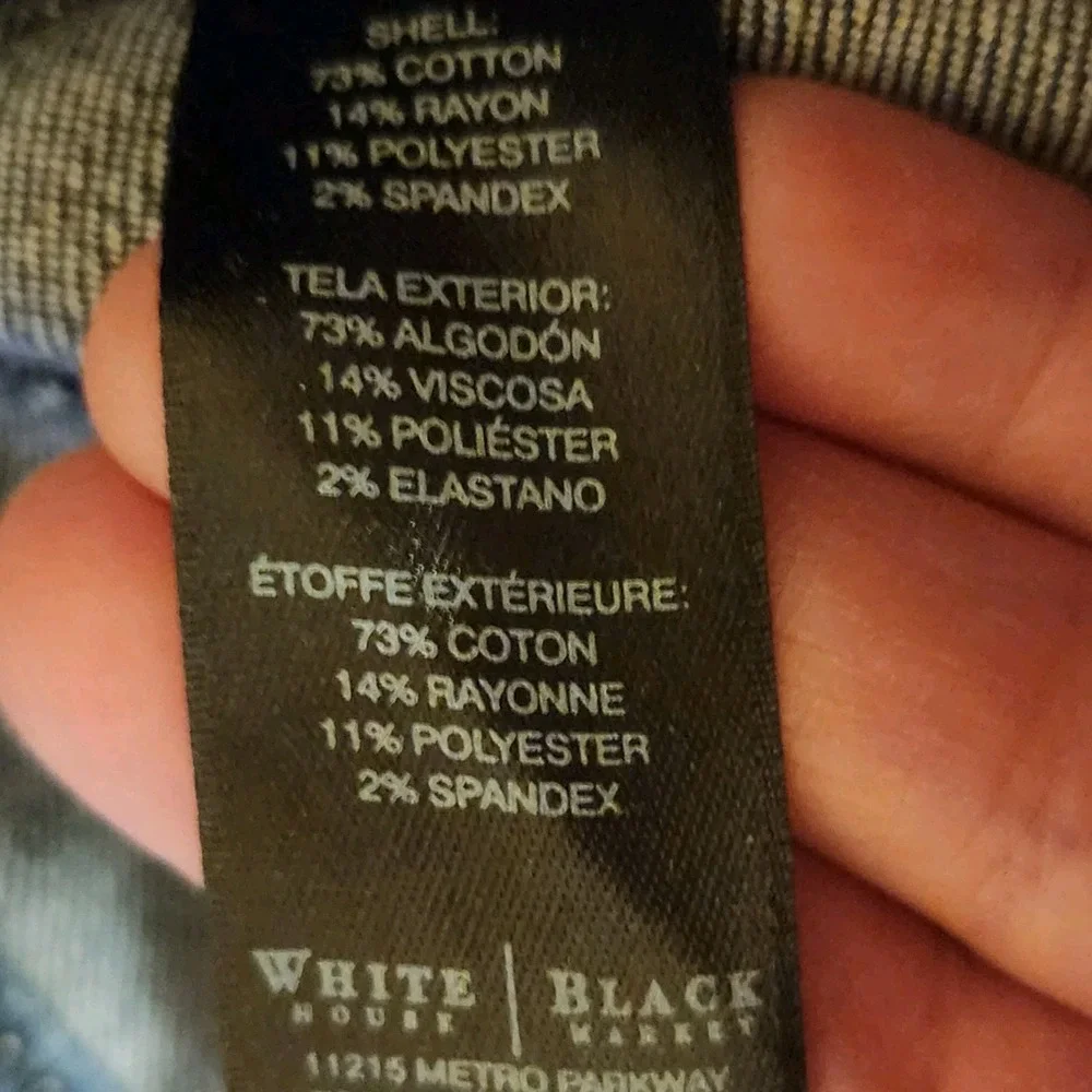 White House Black Market Crop Leg Womens Blue Jeans Size 0 Sophisticated Elevate